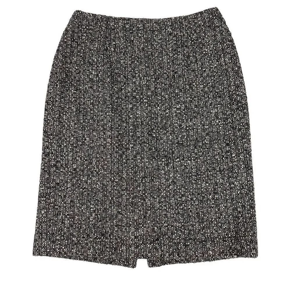 Loft Black Tweed Pencil Skirt size 6P